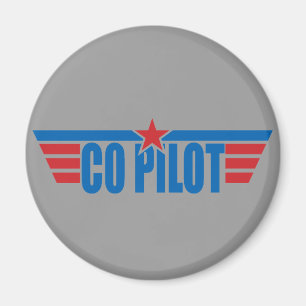 Kopilot Wings Abzeichen - Luftfahrt Magnet