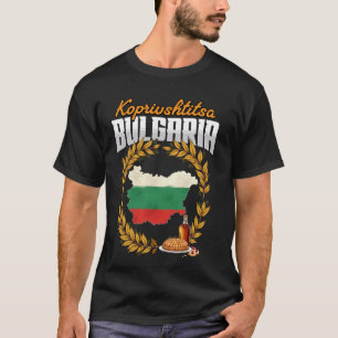 Koprivshtitsa Bulgarien Flagge Souvenir T-Shirt
