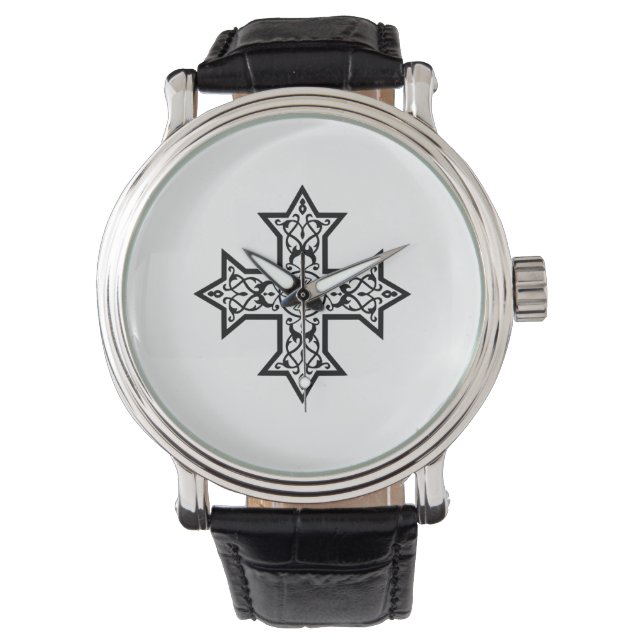koptisches Kreuz Armbanduhr (Vorderseite)