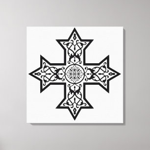Koptisches Kreuz Klassische Religiöse Kunst Dekora Leinwanddruck