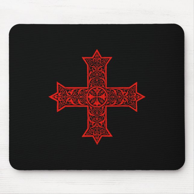 Koptisches Kreuz Koptisch-orthodoxe Kirche Östlich Mousepad (Vorne)