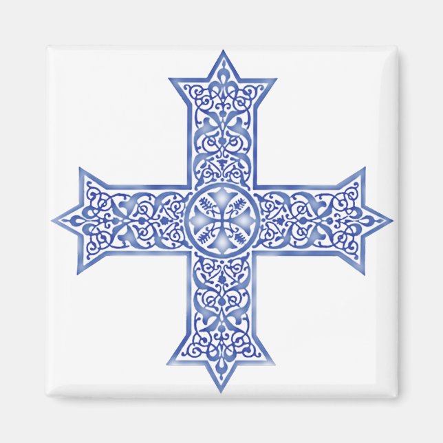 Koptisches Kreuz Magnet (Vorne)