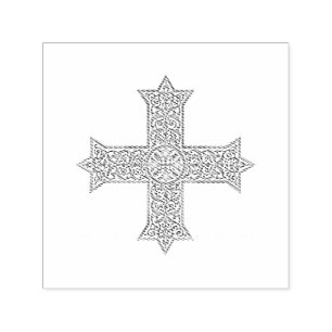 koptisches Kreuz Permastempel