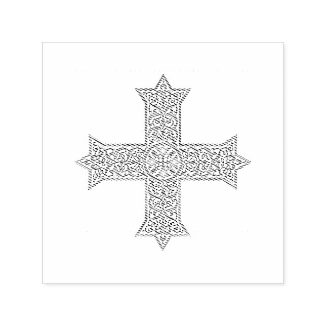 koptisches Kreuz Permastempel (Design)