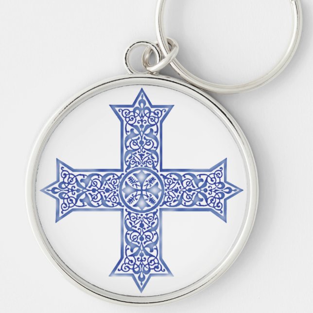 koptisches Kreuz Schlüsselanhänger (Vorne)