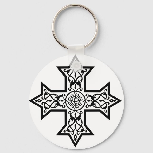 koptisches Kreuz Schlüsselanhänger (Vorderseite)