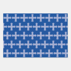 Koptisches Kreuz Symbol des ägyptischen Christentu Geschenkpapier Set