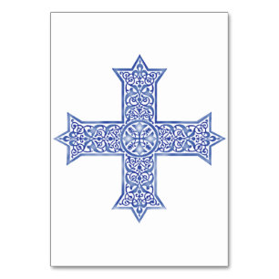 koptisches Kreuz Tischnummer
