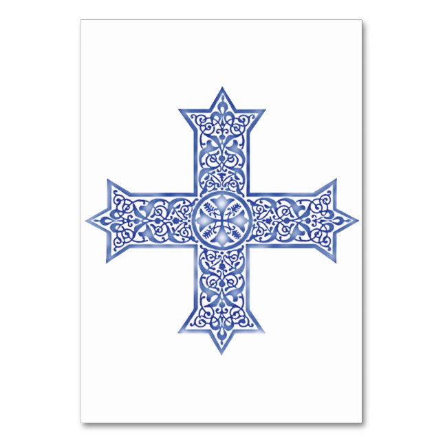 koptisches Kreuz Tischnummer (Vorderseite)