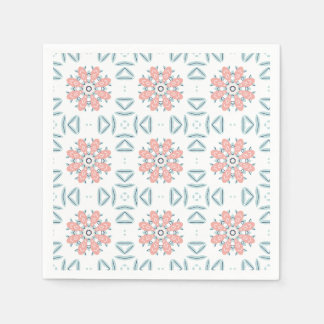 Koralle Aqua Mittelmeer Medaillon Decoupage Serviette
