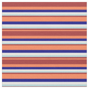 Koralle, braun, Pulver blau, weiß und blau Stoff
