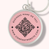 Koralle | Business Custom QR Code Schlüsselanhänge