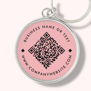 Koralle Business Custom QR Code Schlüsselanhänge Schlüsselanhänger