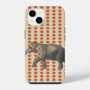 Koralle Gewürz Stimmungen Punkte mit Elefant iPhone Hülle