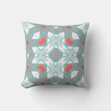 Koralle Grau Mandala-Muster | Geometrisches Floral