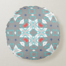 Koralle Grau Mandala-Muster | Geometrisches Floral