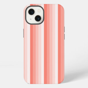 Koralle-Pfirsich-Schattenstreifen Case-Mate iPhone Hülle