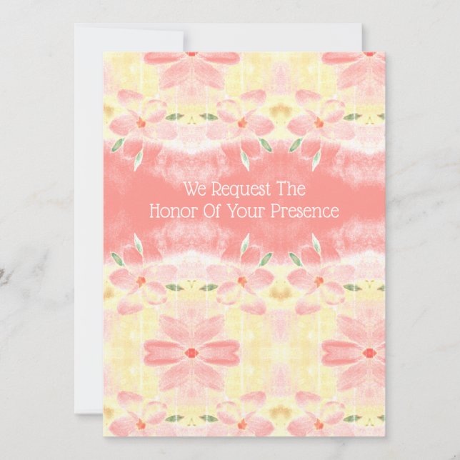 Koralle und Gelb (Vorderseite)