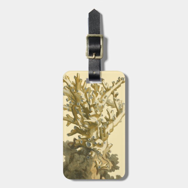 Korallen am Meer Gepäckanhänger (Vorderseite vertikal)