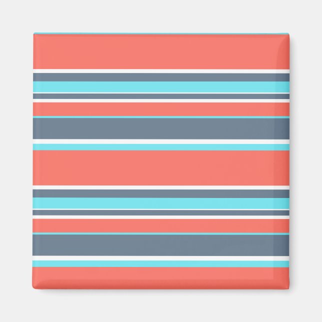 Korallen, blau und grau magnet (Vorne)