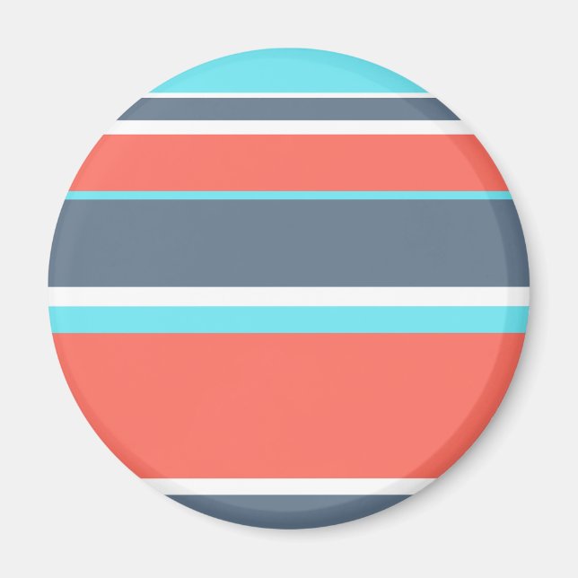 Korallen, blau und grau magnet (Vorne)