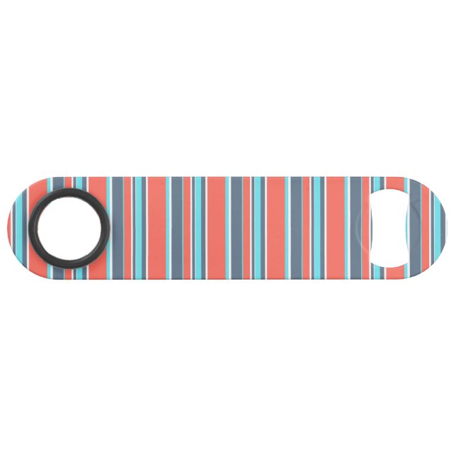Korallen, blau und grau speed flaschenöffner (Vorderseite (Horizontal))