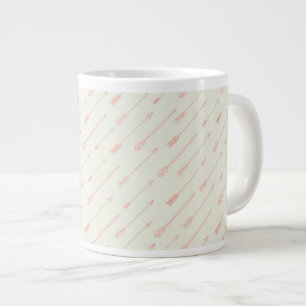 Korallen gemustert Pfeile Umrandet Jumbo-Tasse
