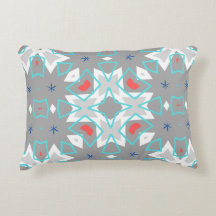 Korallen-Grau-Mandala-Muster | Geometrisch Floral
