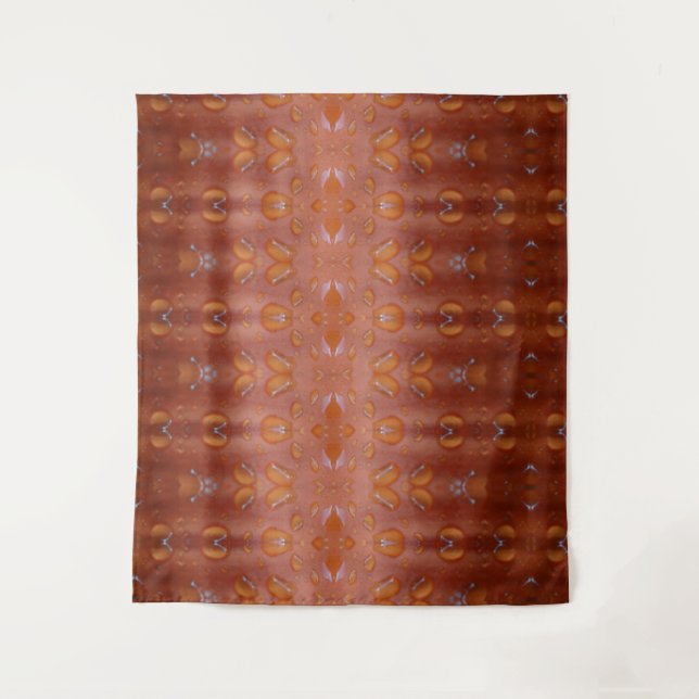 Korallen Ikat 5 Wandteppich (Vorderseite)