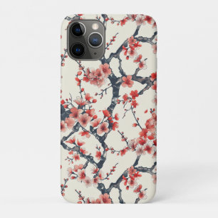 Korallen-Kirschblüten-Zweige Elfenbein Asiatisches Case-Mate iPhone Hülle