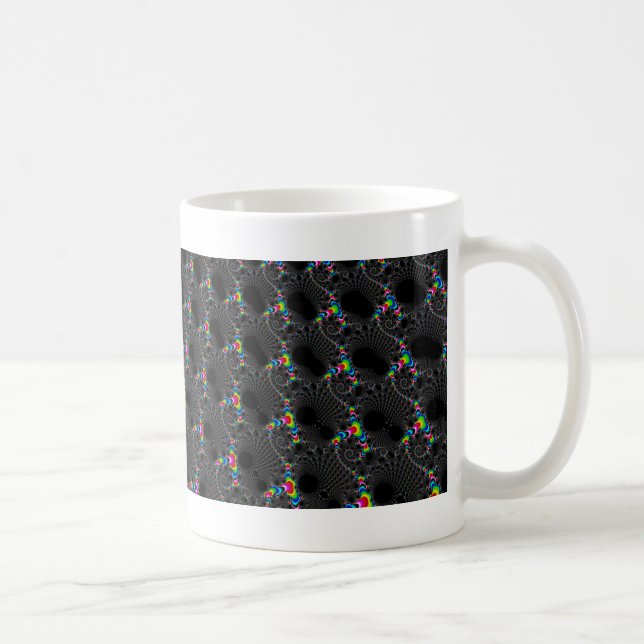 Korallen - Mandelbrot Kaffeetasse (Rechts)