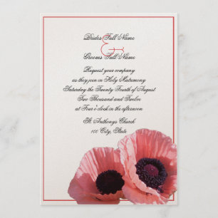 Korallen-Mohn Einladung