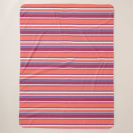 Korallen, rote und violette Streifen Sherpadecke