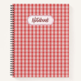 Korallen-Schachbrett-Notizbuch Soft Pink Geometris Notizbuch