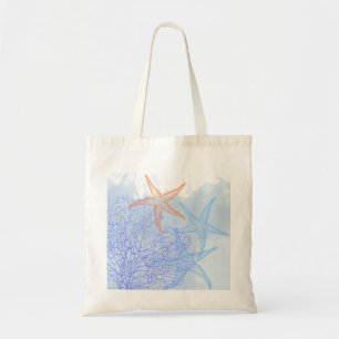 Korallen/Starfish/Orange/Blau/DIY-Begrüßungsflagge Tragetasche