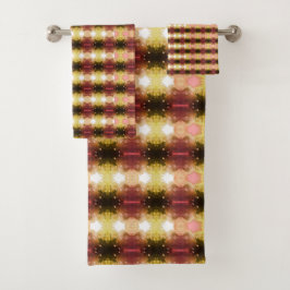 Korallen und farbig badhandtuch set