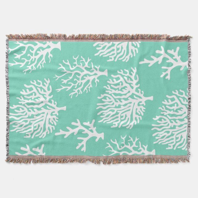 Korallen- und Meerglasgrün an der Küste Decke (Vorderseite)