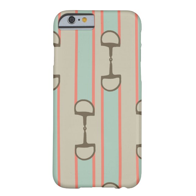 Korallen- und Minzpferde-Muster Case-Mate iPhone Hülle (Rückseite)