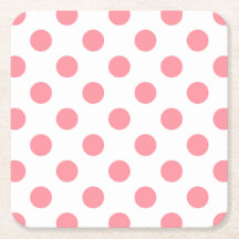 Korallen- und Weißpolka-Punkte
