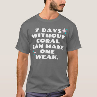 Korallenaquarium cooler Pub lustig T-Shirt
