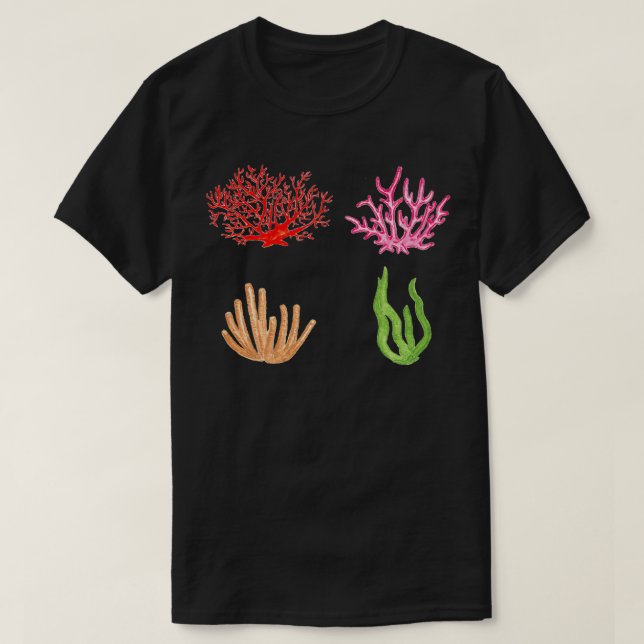 Korallenaufkleber Classic TShirt (Design vorne)