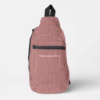 Korallenblau-druck Schultrerrucksack Crossbody Bag