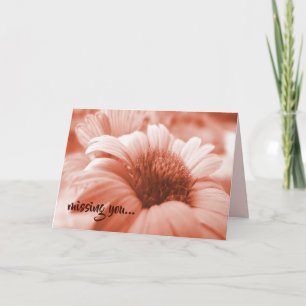 Korallenblumen Vermisste Blume Innen Hinweis Karte