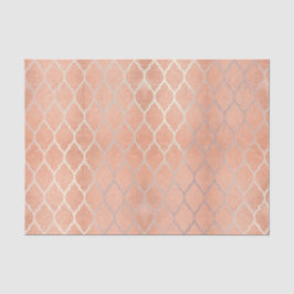 Korallenflechte Rose Gold Metallische Blütenpfirsi Seidenpapier