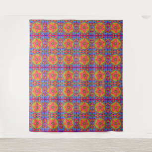 Korallenfloralmuster Boho Style Wandteppich