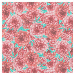 Korallenfloralmuster Stoff