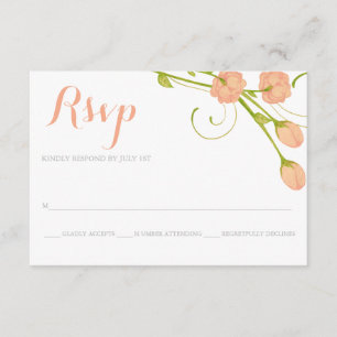 Korallengarten-Rose - UAWG Response Card RSVP Karte