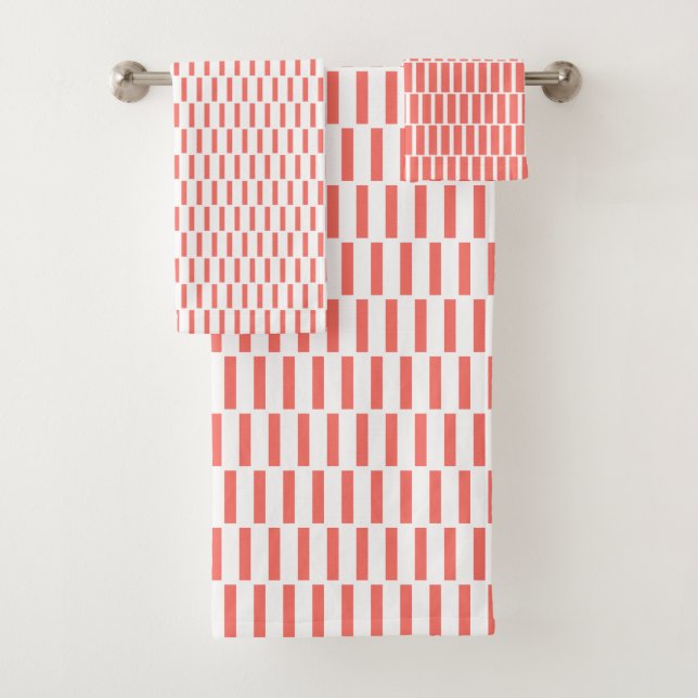 Korallengeometrie Badhandtuch Set (Insitu)