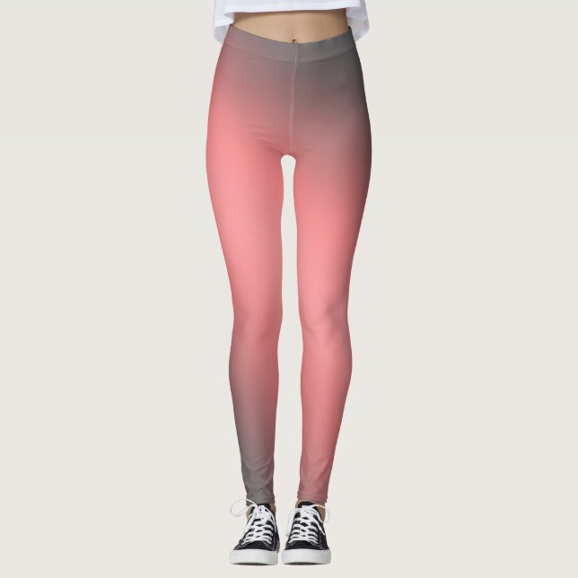 Korallengrauer Mondlicht-Ober-Effekt Leggings (Vorderseite)
