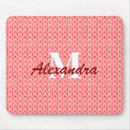 Korallenknette Texturmousepad mit Monogramm Mousepad